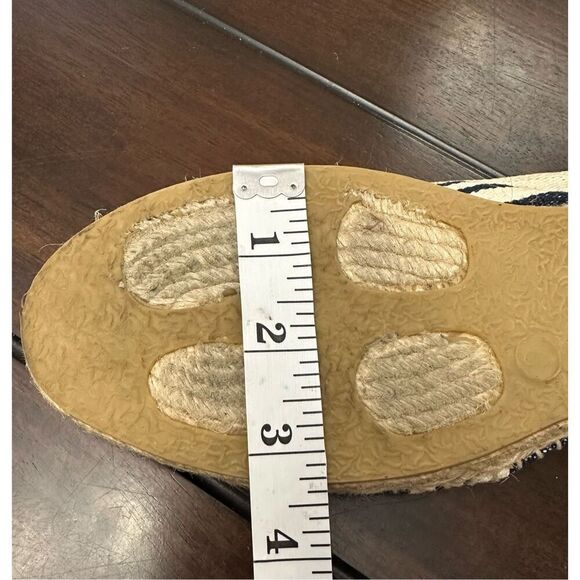 Tory Burch A-line Stripe Espadrille Womens Slip On Shoes Canvas Size:9 - Picture 9 of 10